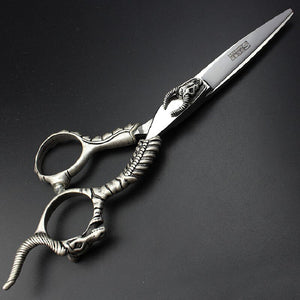 Barber Gothic Craved Skull Design Hair Cutting Scissors - Ailime Designs