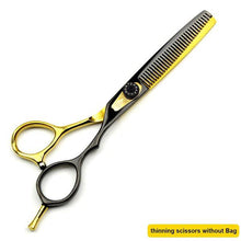 Load image into Gallery viewer, Barber Gold &amp; Black Hair Cutting Scissors – Ailime Designs