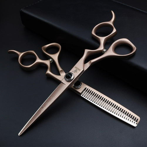Barber Rose Gold Hair Cutting Scissors - Ailime Designs