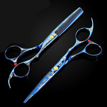 Load image into Gallery viewer, Barber Flower Motif Design Hair Cutting Scissors – Ailime Designs