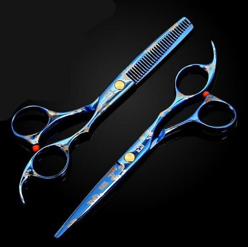 Barber Flower Motif Design Hair Cutting Scissors – Ailime Designs