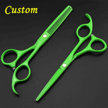 Load image into Gallery viewer, Barber Street Style Block Design Hair Cutting Scissors – Ailime Designs