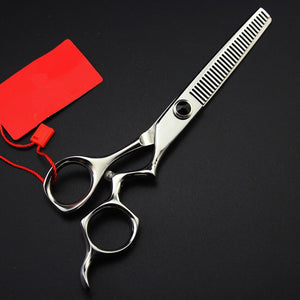 Barber Silver Chrome German Crooked Design Hair Cutting Scissors – Ailime Designs