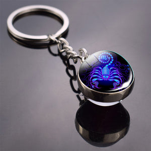 Cabochon Glass Ball Keychain Holders - Purse Accessories