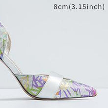 Load image into Gallery viewer, Women&#39; Two-toned Strap Design Pointed Shoes