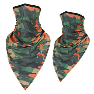 Men's Camouflage Print Design Biker Style Face Shields - Ailime Designs