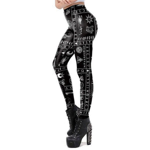 Women's 3D Digital Steam Punk Design Lycra Legging