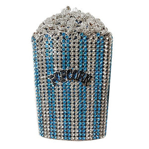Movie Time - Women's Popcorn Shape Crystal Design Purses