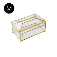 Load image into Gallery viewer, European Style Glass Design Tissue Box Holder - Ailime Designs
