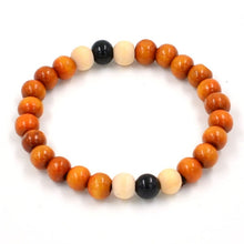 Load image into Gallery viewer, Beautiful Natural Wood Beaded Bracelet – Jewelry Craft Supplies