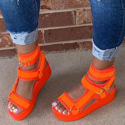 Women's Bold Colored Platform Sandals