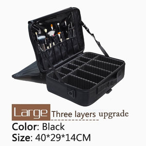 Large Capacity Make-up Organizer Storage Cases – Ailime Designs