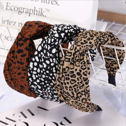 Animal Knot Wrap Print Design Headbands - Ailime Designs