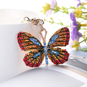 Crystal Butterfly Keychain Holders - Purse Accessories