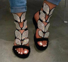 Load image into Gallery viewer, Women&#39;s Stylish Roman Crystal Sandals