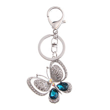 Load image into Gallery viewer, Crystal Butterfly Keychain Holders - Purse Accessories