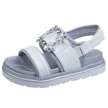 Load image into Gallery viewer, Women&#39;s Crystal Buckle Ornament Design Strap Sandals