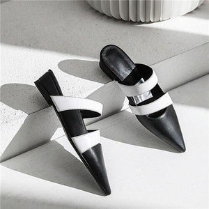 Women's Slip-on Two-toned Mules