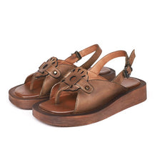 Load image into Gallery viewer, Women&#39;s Genuine Leather Skin Retro Design Sandals