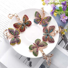 Load image into Gallery viewer, Butterfly Rhinestone Keychain Holders - Purse Accessories