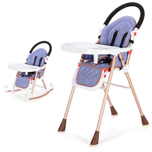 Children's Gray Multi-functional Adjustable 2 n' 1 Highchairs - Ailime Designs