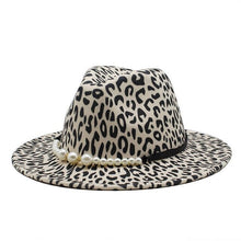 Load image into Gallery viewer, Fedora Leopard Design Brim Hats - Ailime Designs