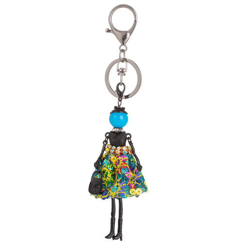 Rhinestone Girl Keychain Holders - Purse Accessories