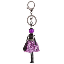 Load image into Gallery viewer, Rhinestone Girl Keychain Holders - Purse Accessories