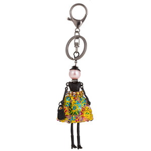 Rhinestone Girl Keychain Holders - Purse Accessories