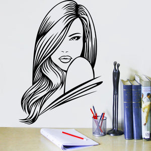 Woman Head shot Illustration - Ailime Designs - Ailime Designs