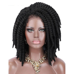 Curly Twist Loc Lace Front Synthetic  Wigs -  Ailime Designs