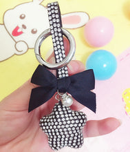Load image into Gallery viewer, Ribbon &amp; Bow Rhinestone Keychain Holders - Purse Accessories