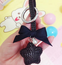 Load image into Gallery viewer, Ribbon &amp; Bow Rhinestone Keychain Holders - Purse Accessories