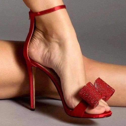 Women’s Red Hot Stylish Fashion Apparel - Strap Ankle Sexy Heels