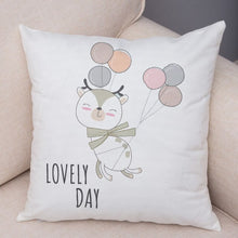 Load image into Gallery viewer, Conversational Print Design Animal Throw Pillowcases