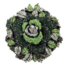 Load image into Gallery viewer, Elegant Red Crystal Flower Design Wedding Handbags - Ailime Designs