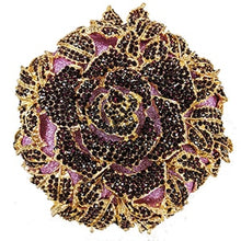 Load image into Gallery viewer, Elegant Red Crystal Flower Design Wedding Handbags - Ailime Designs