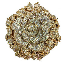 Load image into Gallery viewer, Elegant Red Crystal Flower Design Wedding Handbags - Ailime Designs