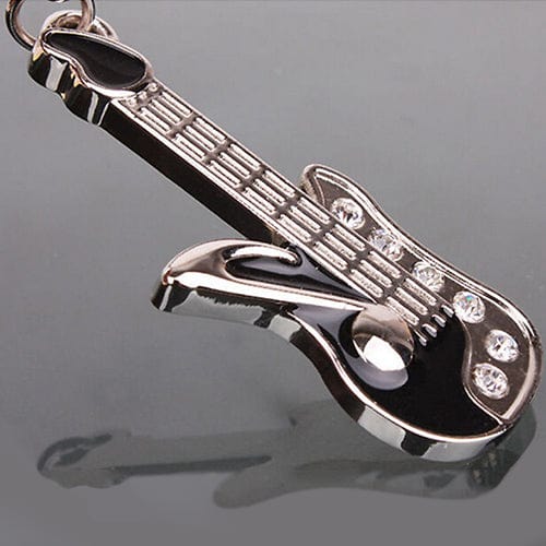 Guitar Rhinestone Keychain Holders - Purse Accessories