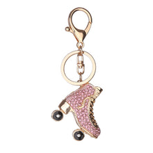 Load image into Gallery viewer, Roller Skates Rhinestone Keychain Holders - Purse Accessories