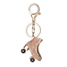 Load image into Gallery viewer, Roller Skates Rhinestone Keychain Holders - Purse Accessories