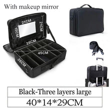 Load image into Gallery viewer, Professional Large Cosmetic Organizer  Cases