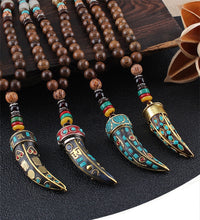 Load image into Gallery viewer, Beautiful Natural Wood Beaded Necklaces – Jewelry Craft Supplies