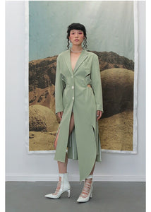 Women's Asymmetrical Design Overcoat  Dress