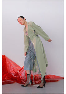 Women's Asymmetrical Design Overcoat  Dress