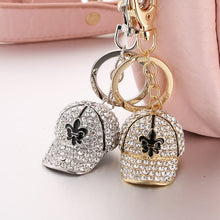 Load image into Gallery viewer, Rhinestone Baseball Cap Keychain Holders - Purse Accessories