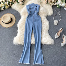Load image into Gallery viewer, Women’s Chic Style Denim Jumpsuits – Streetwear Fashions