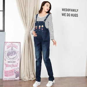 Women’s Chic Style Maternity Denim Jumpsuits – Streetwear Fashions