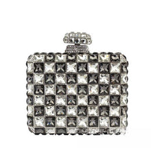 Load image into Gallery viewer, Multi-Check Crystal Design Small Evening Bags - Ailime Designs