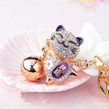 Load image into Gallery viewer, Tiger Rhinestone Keychain Holders - Purse Accessories